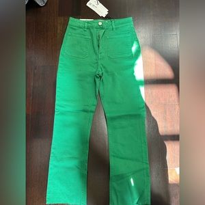zara sailor flare jean pant